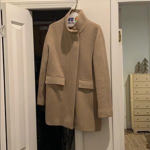 Jcrew Cocoon coat in Italian stadium-cloth wool